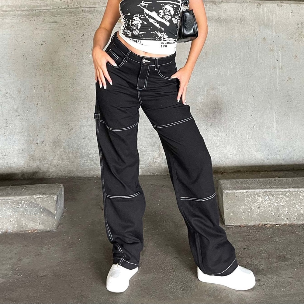 Princess Polly Copeland Jeans Black